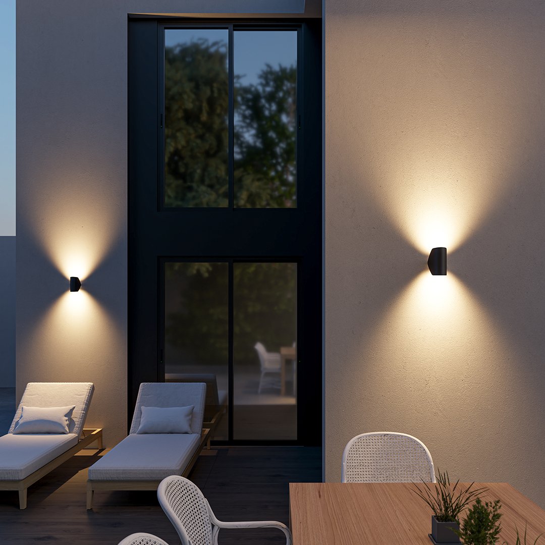 Floroux - Application extérieure LED avec lumière chaude