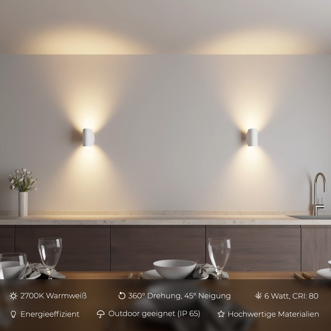 Floroux - Application extérieure LED avec lumière chaude
