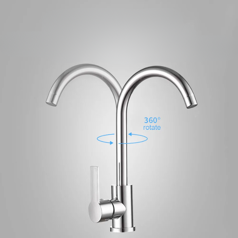AquaShine Robinet de Cuisine - Robinet Mélangeur de Cuisine de Luxe Chromé