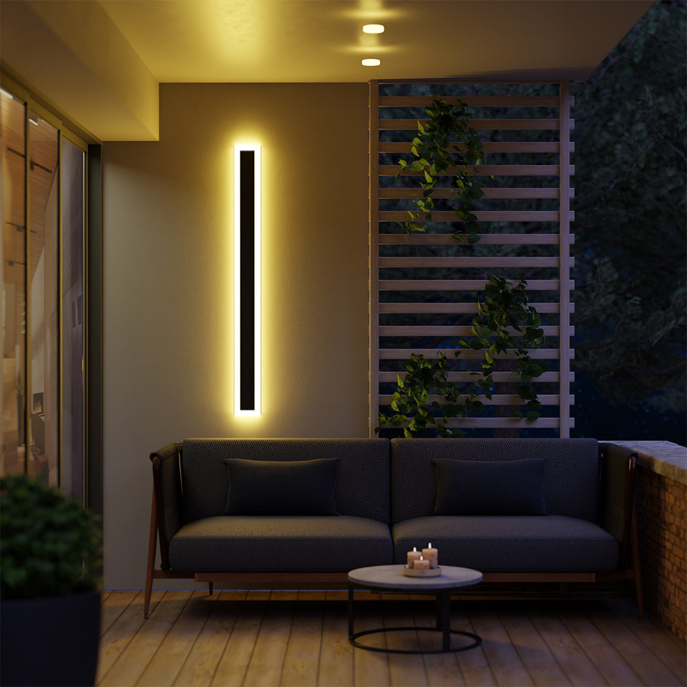 Lampe extérieure linéaire à éclat moderne Floroux