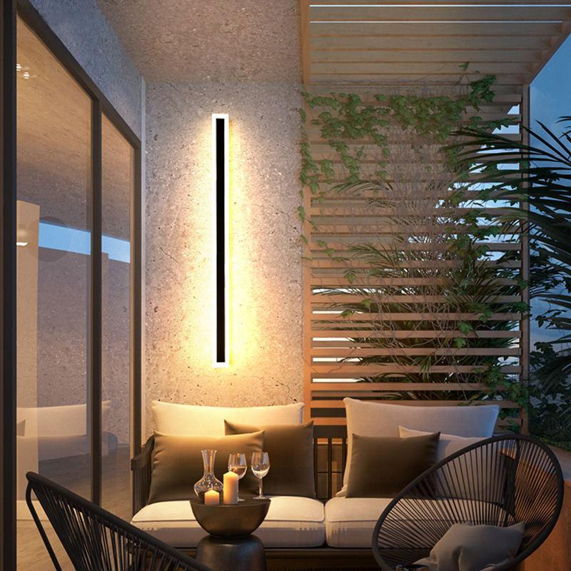 Lampe extérieure linéaire à éclat moderne Floroux