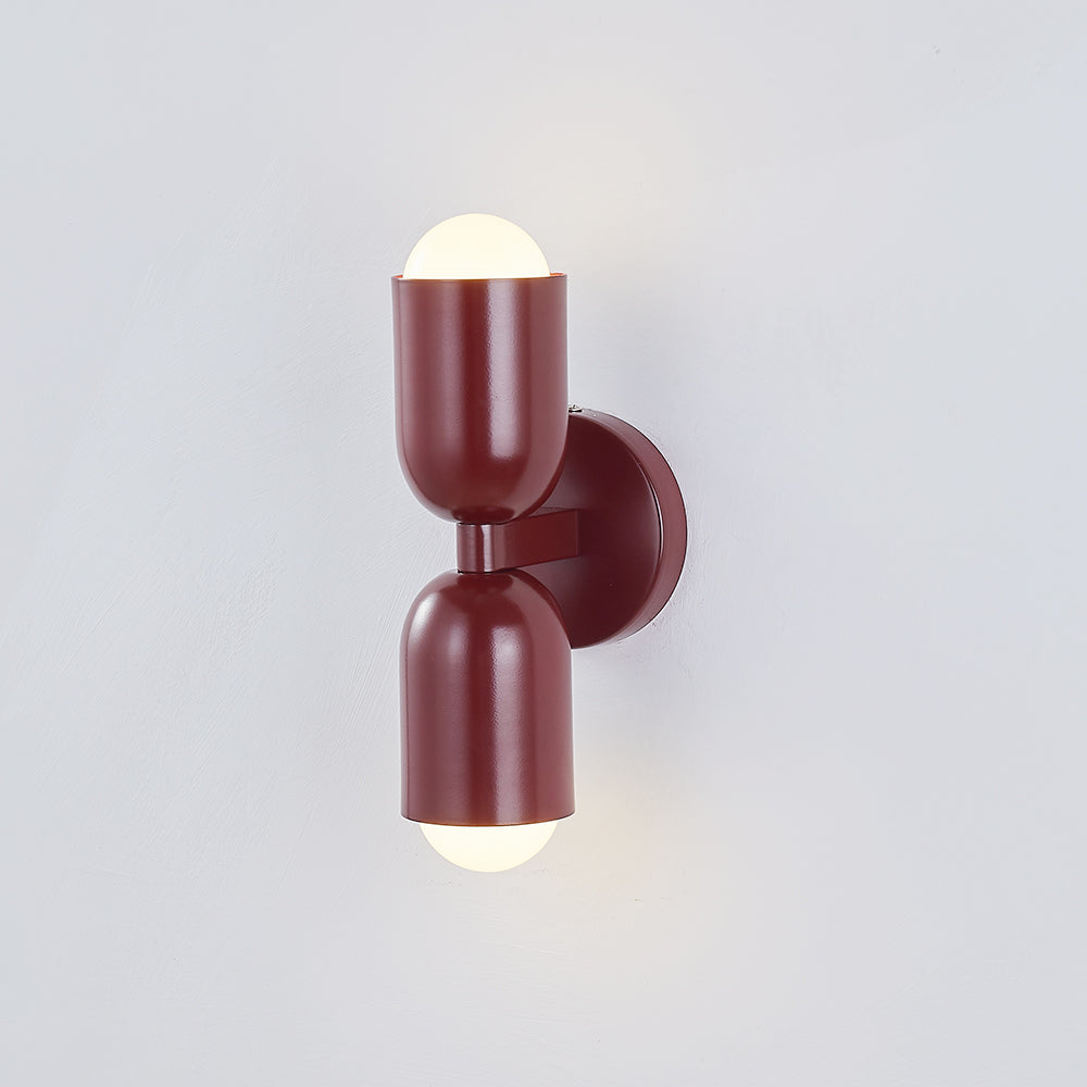 Applique Murale LED Morandi Moderne 2 Flammes Noire Intérieur/Couloir Métal