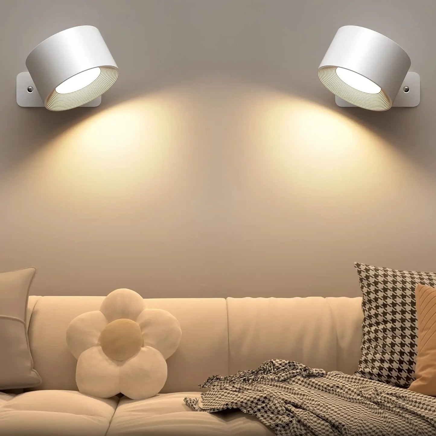 Floroux Applique LED | 1+1 Free | 360° Illumination | Modern Design | Dimmable
