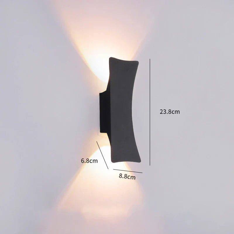 Floroux | Applique murale LED extérieure élégante pour l'architecture moderne