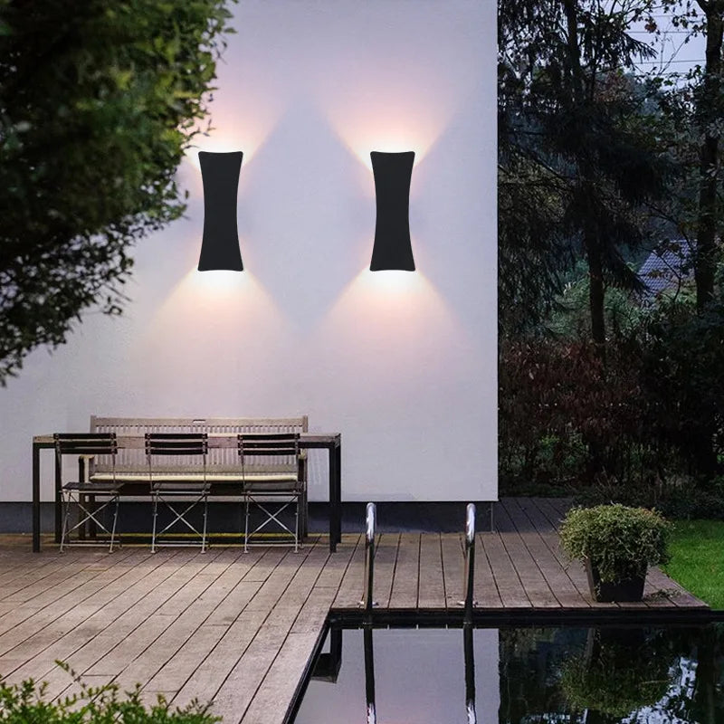 Floroux | Applique murale LED extérieure élégante pour l'architecture moderne
