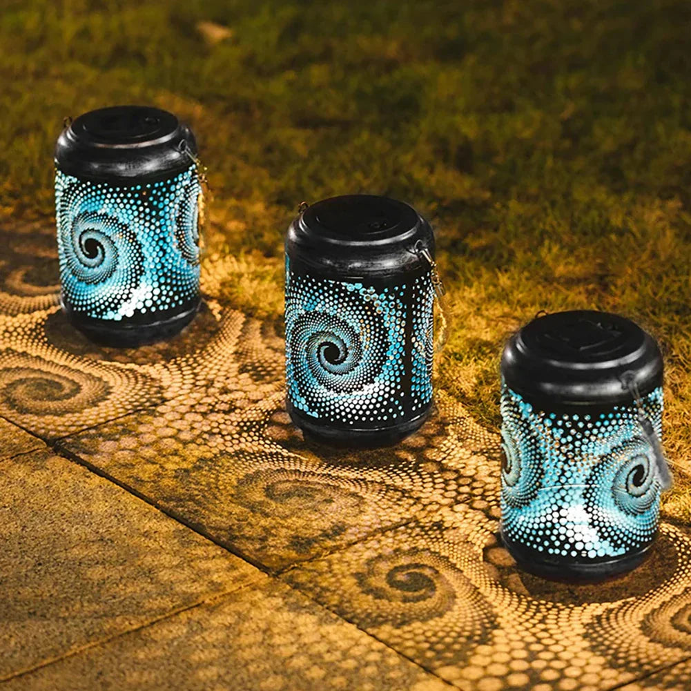 Floroux | Lampe solaire extérieure 3D avec motif escargot