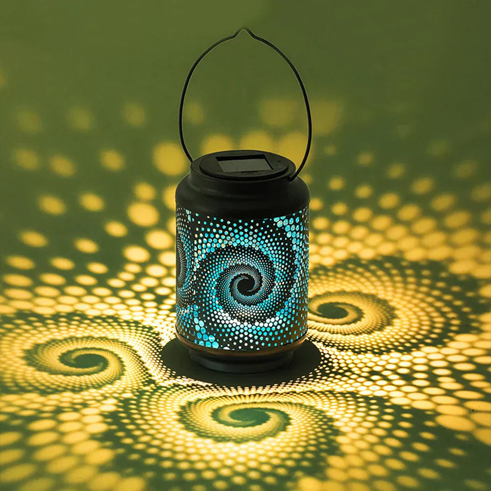 Floroux | Lampe solaire extérieure 3D avec motif escargot