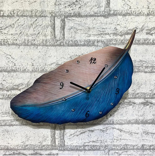 Floroux - Horloge à feuilles nordiques