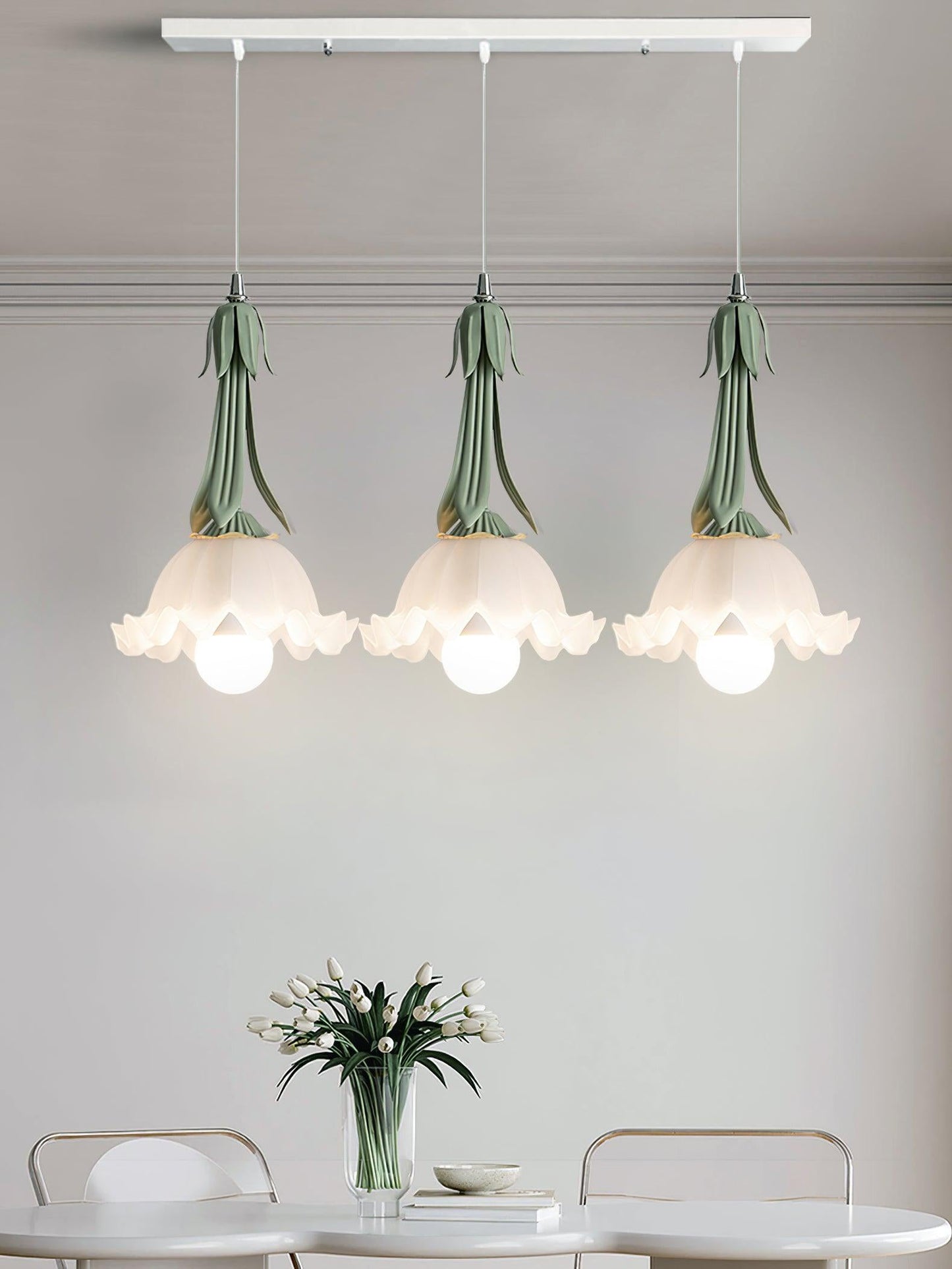 Floroux Lila du Vallée Pendant | Elegant Design | Ambient Lighting | Decorative Hanging Lamp for Living Room and Dining Room