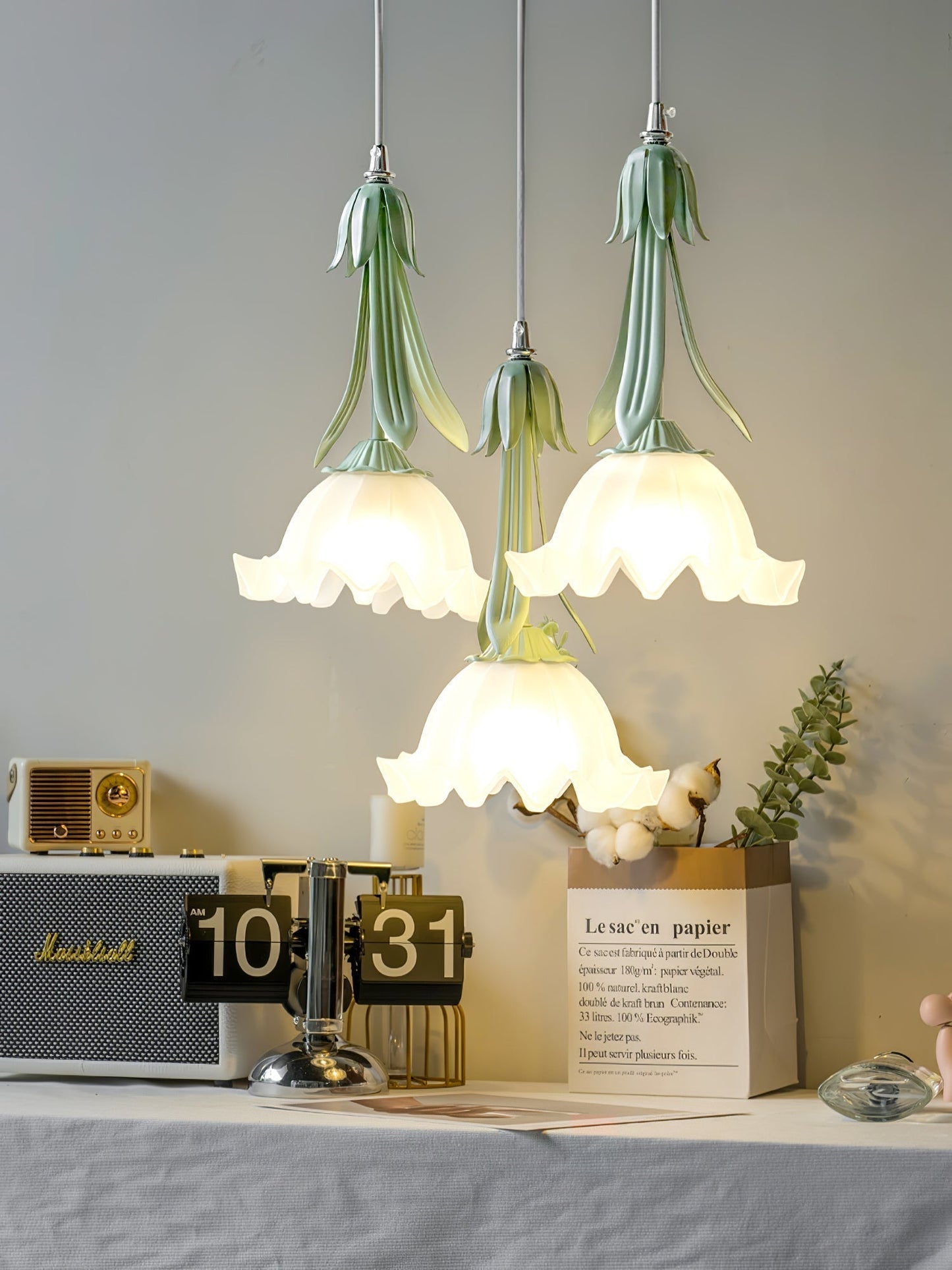 Floroux Lila du Vallée Pendant | Elegant Design | Ambient Lighting | Decorative Hanging Lamp for Living Room and Dining Room