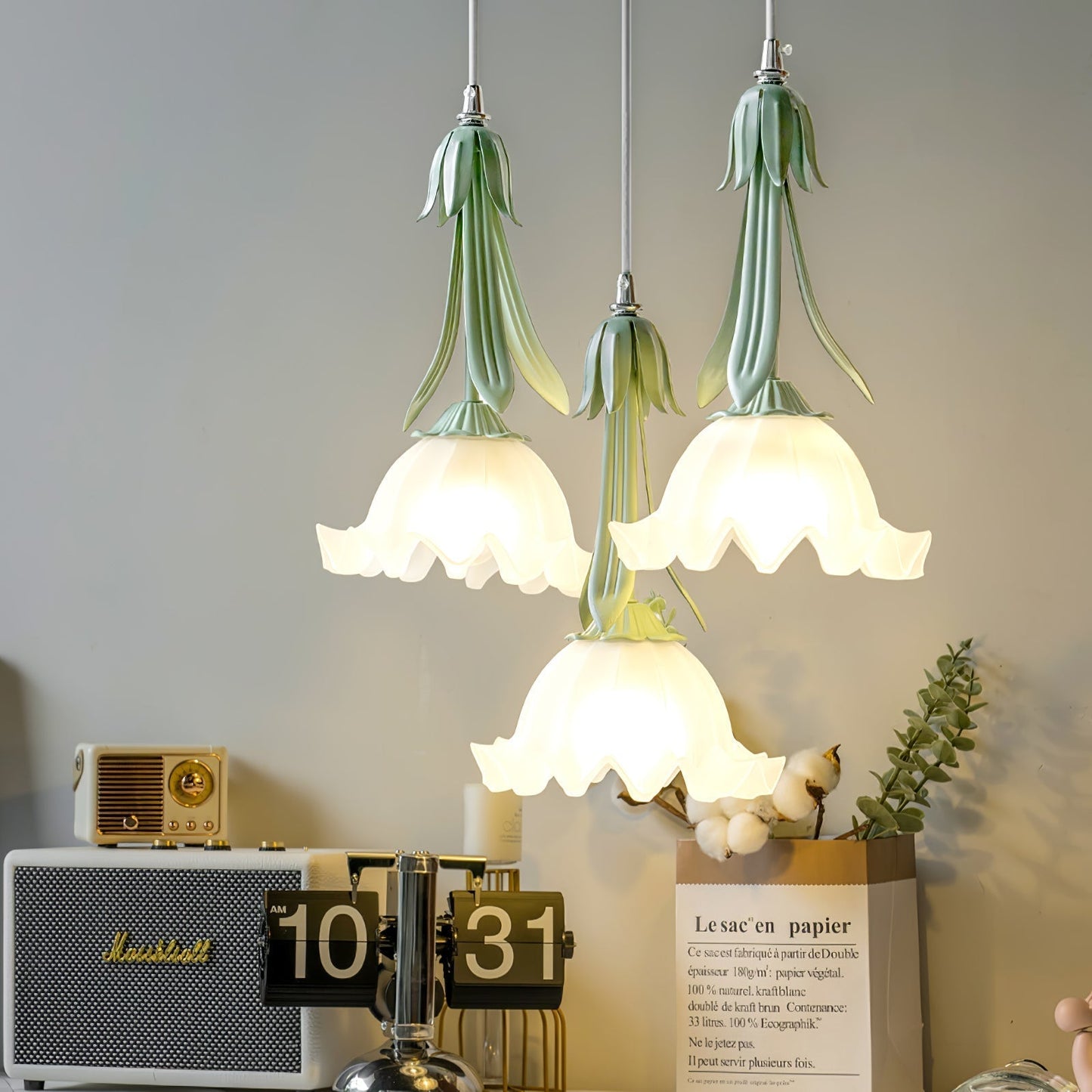 Floroux Lila du Vallée Pendant | Elegant Design | Ambient Lighting | Decorative Hanging Lamp for Living Room and Dining Room