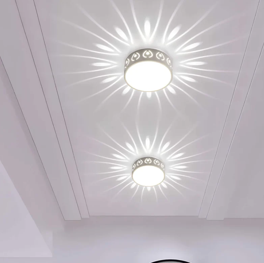 Floroux - Lampe de plafond LED moderne | Éclairage pour l'entrée, le couloir et le balcon