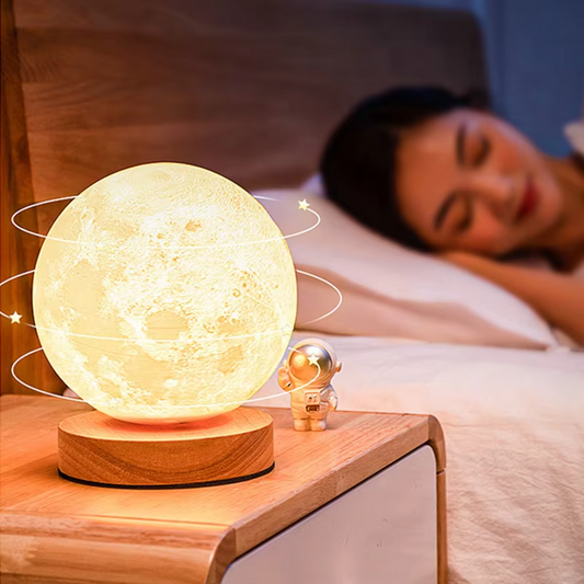Luna360 | Lampe de table LED lune rotative à 360°