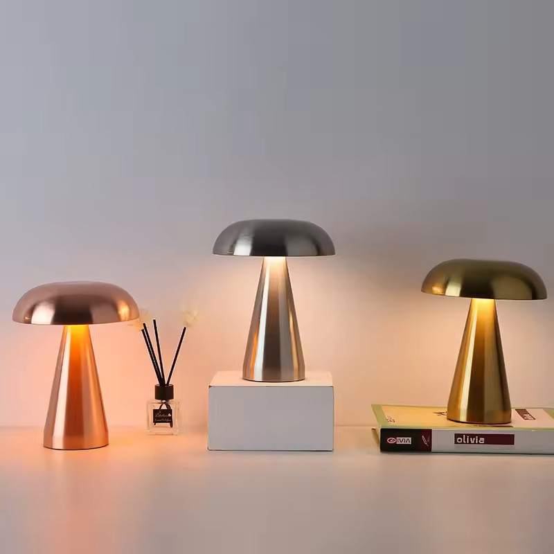 LusterGlow | Lampe de table LED champignon de luxe