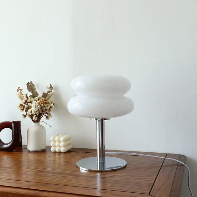LumiMacaron - Lampe de Table en Verre Élégante et Colorée