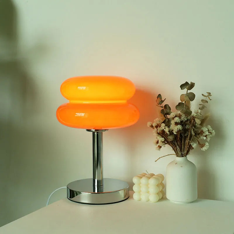 LumiMacaron - Lampe de Table en Verre Élégante et Colorée