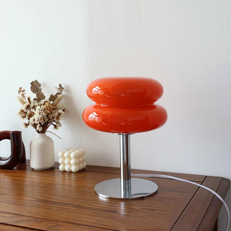 LumiMacaron - Lampe de Table en Verre Élégante et Colorée