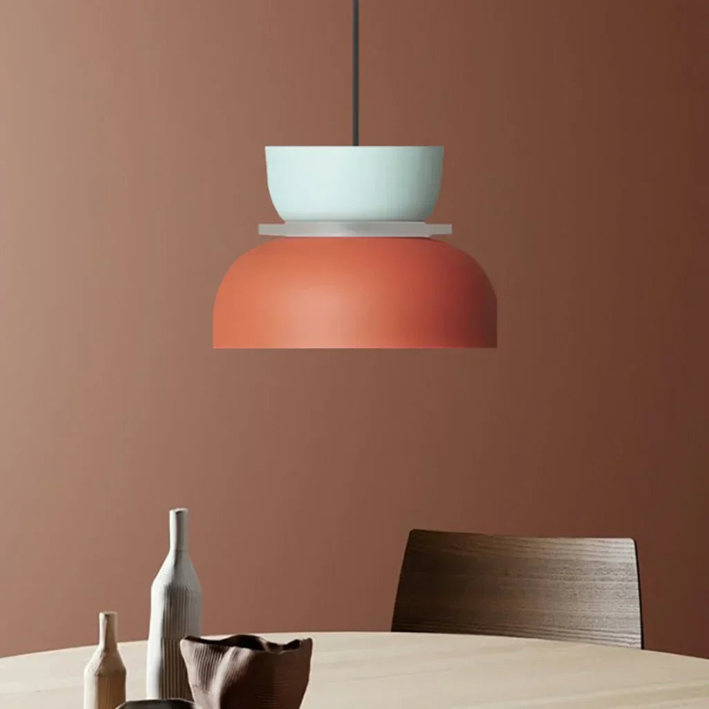 Floroux Luminaire Pendentif Scandinave à Blocs de Couleurs