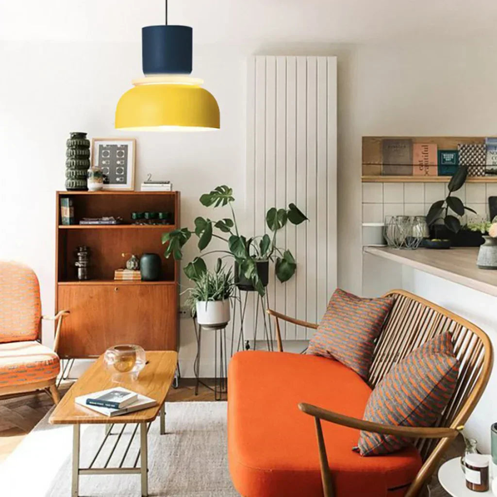 Floroux Luminaire Pendentif Scandinave à Blocs de Couleurs
