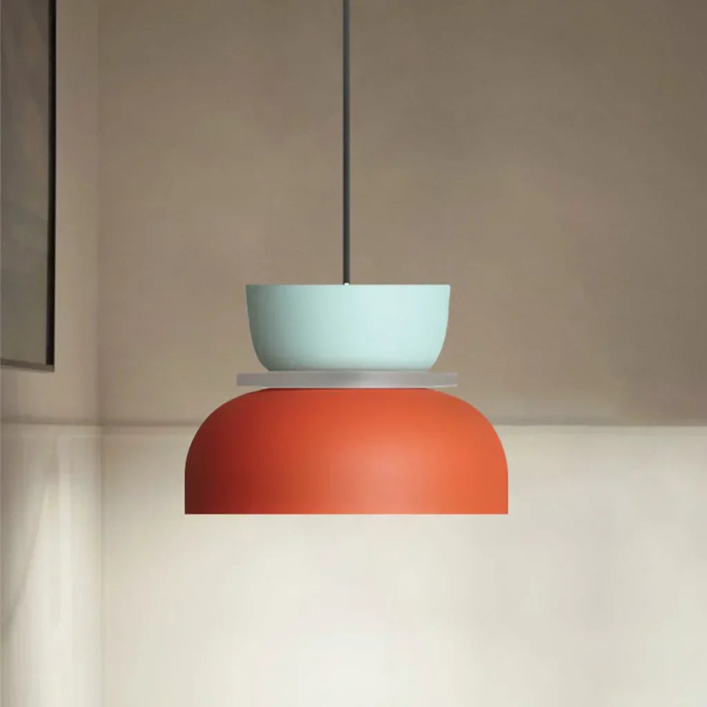 Floroux Luminaire Pendentif Scandinave à Blocs de Couleurs