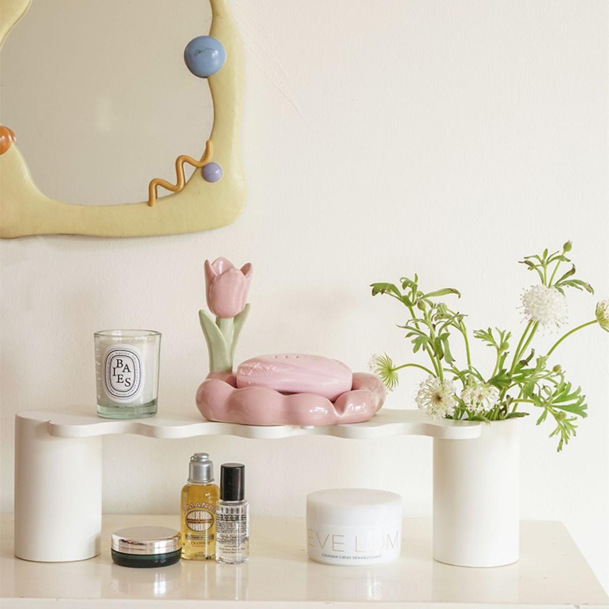 Floroux Floral Coupe-savon Décor de salle de bain