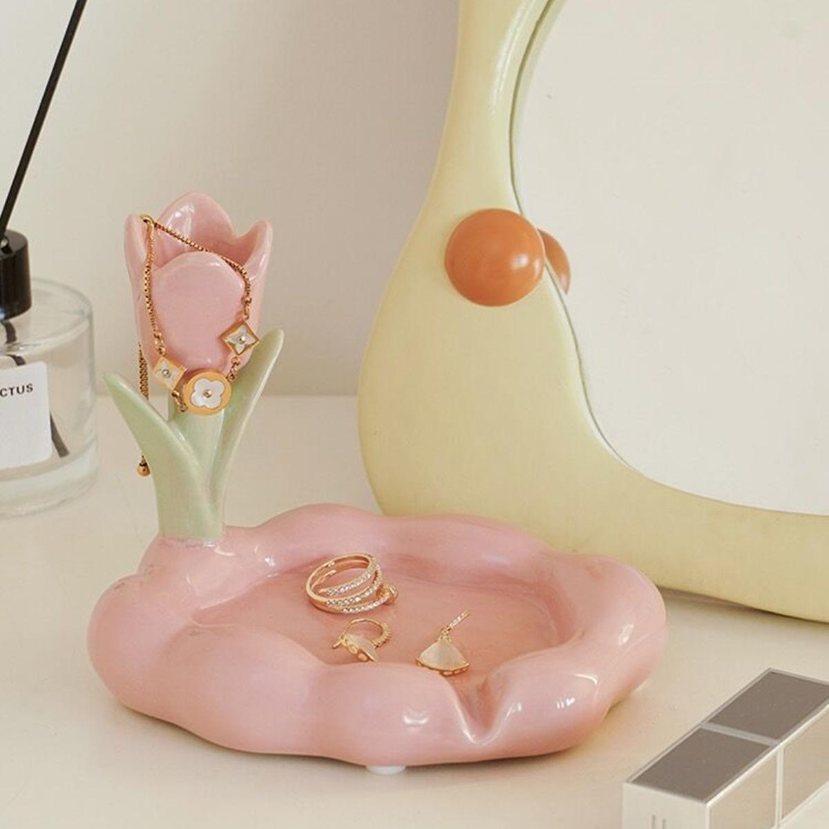 Floroux Floral Coupe-savon Décor de salle de bain