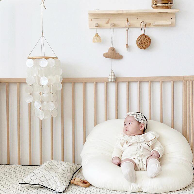 Floroux Mobile de chambre de bébé fait à la main | Mobile coquillage | Sons apaisants