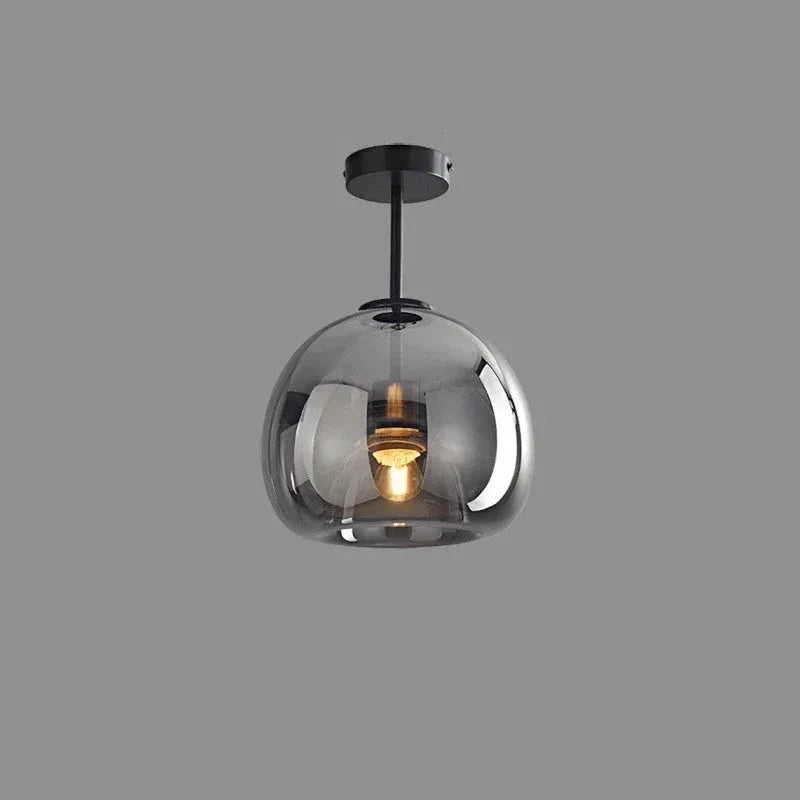 ClairLumière - Lampe de Plafond en Verre Minimaliste