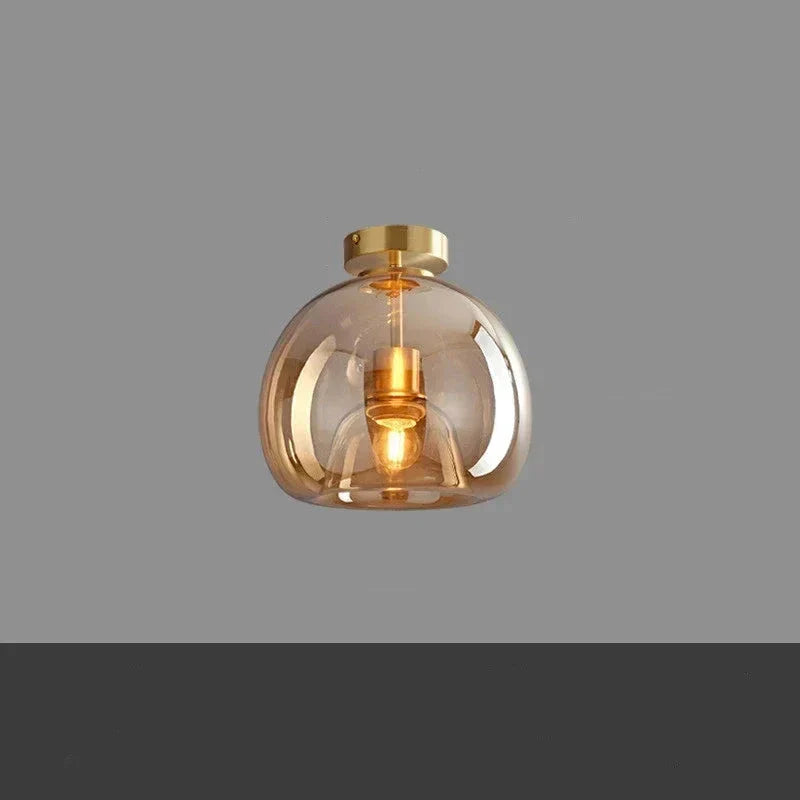 Transparence - Plafonnier en verre moderne
