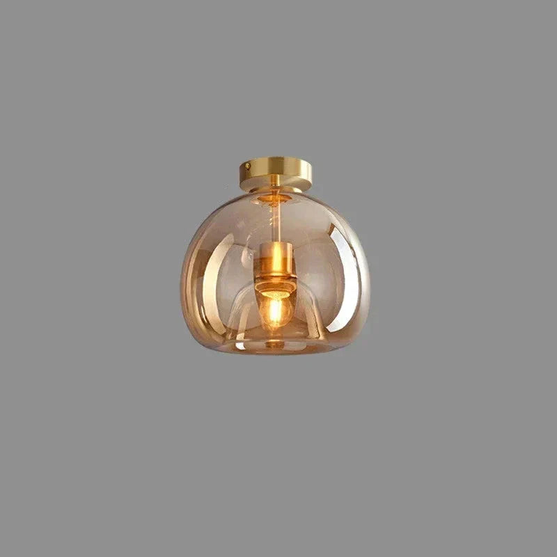 ClairLumière - Lampe de Plafond en Verre Minimaliste