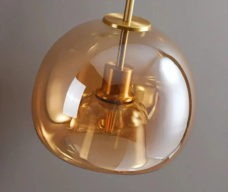 Transparence - Plafonnier en verre moderne