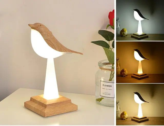 Floroux Oiseau Lampe de table
