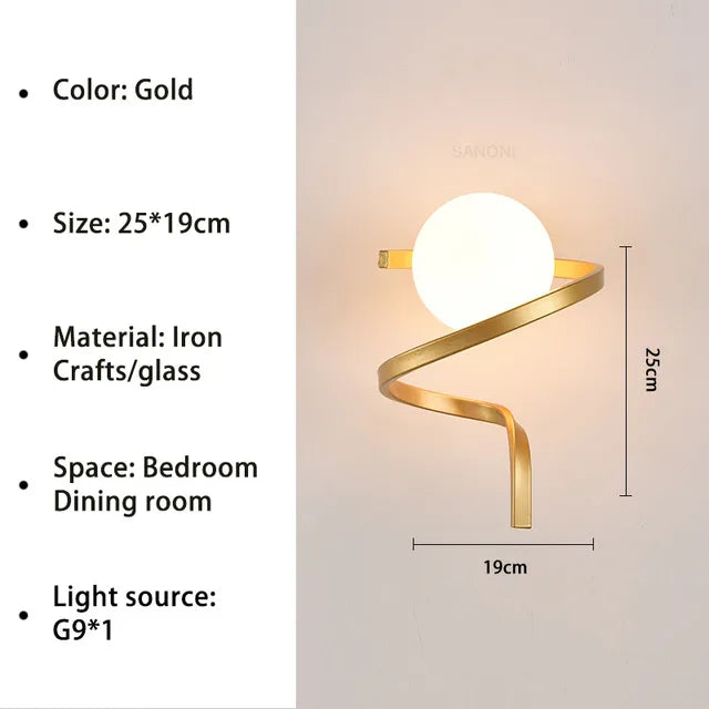 Floroux - Applique en verre moderne