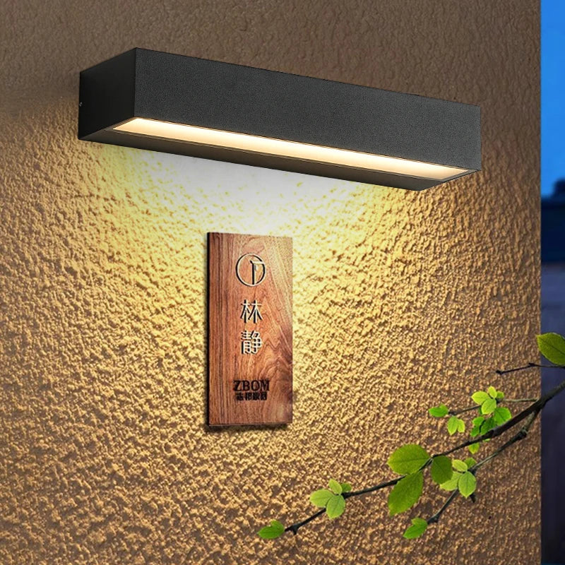 Floroux – Applique murale LED extérieure Slim