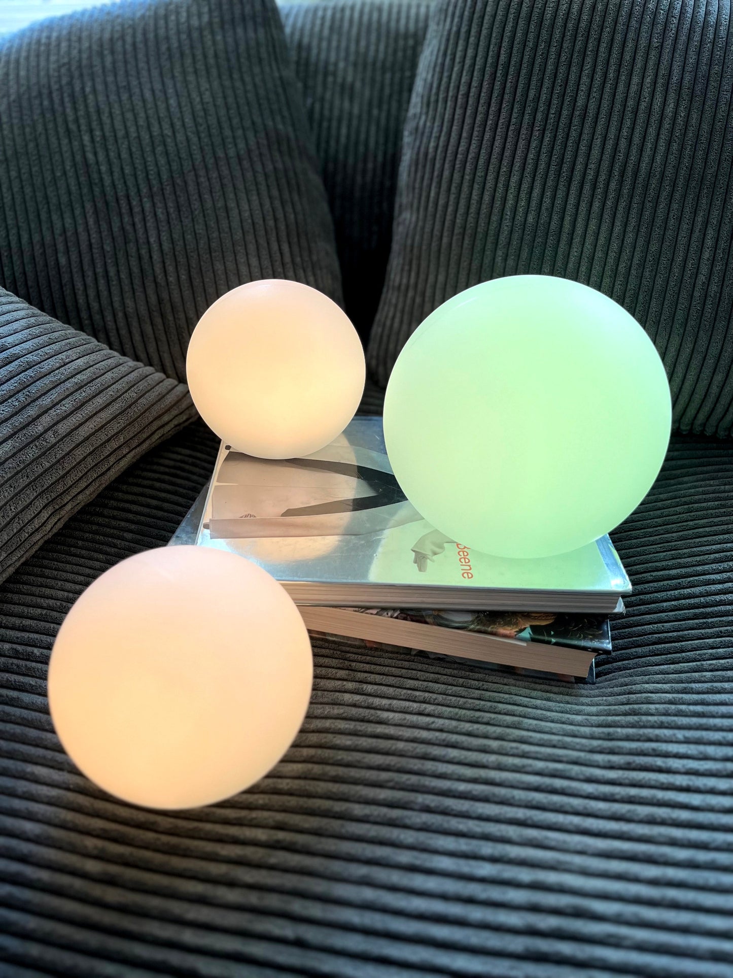 Lampe de table LED sans fil Moon avec batteries rechargeables