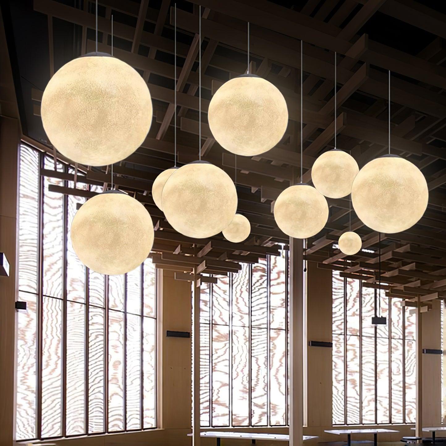 LunaireGlow - Suspension Lumineuse Éclatante