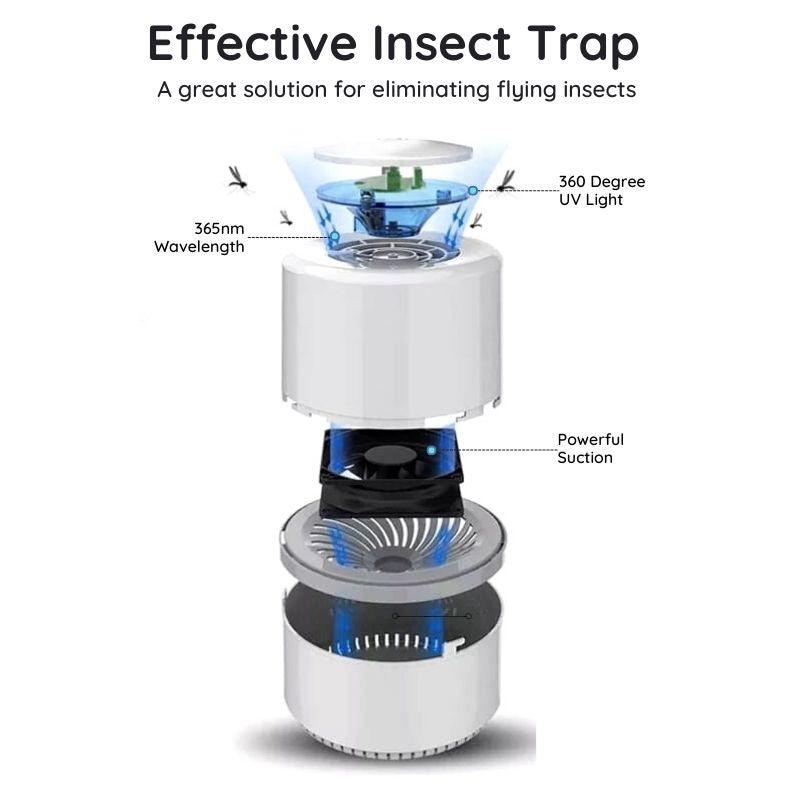 Piège à moustiques portable - Solution de contrôle des insectes écologique et sans produits chimiques pour une utilisation à domicile et en extérieur