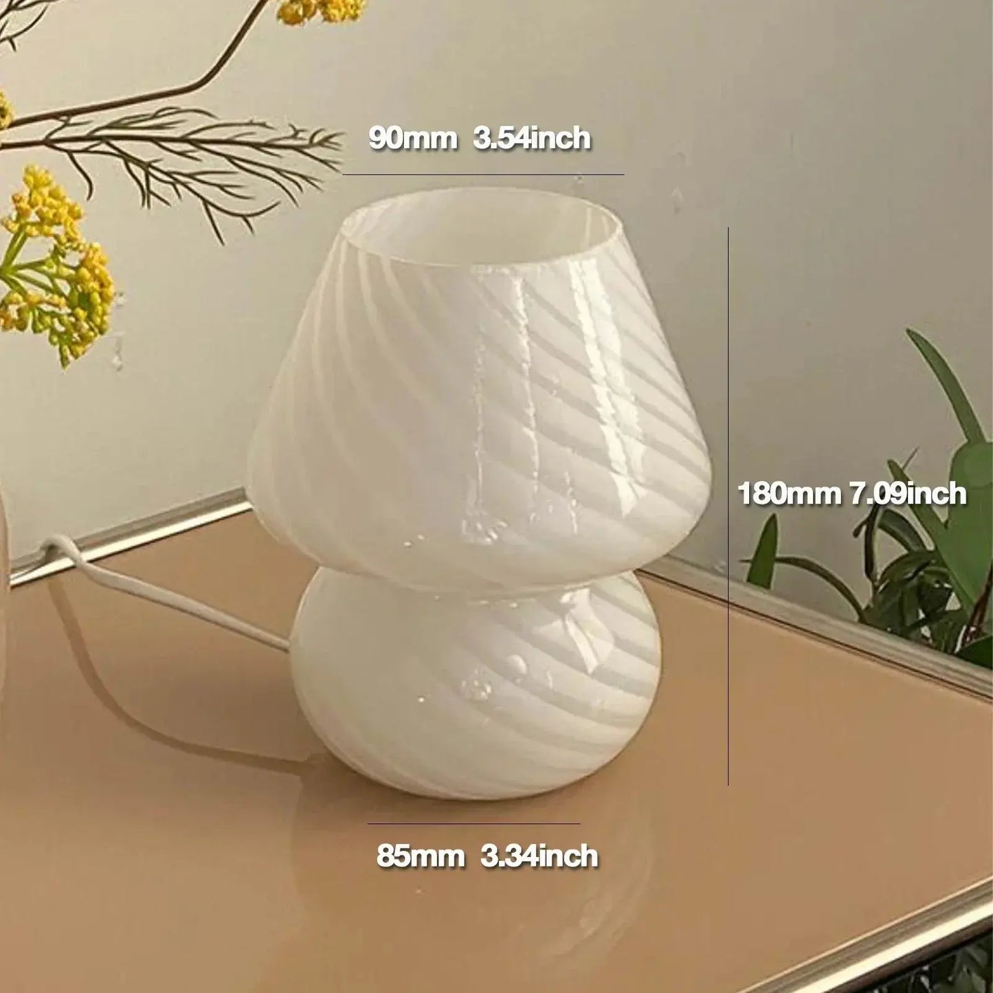 ClartéZen – Lampe de Table en Verre Élégante