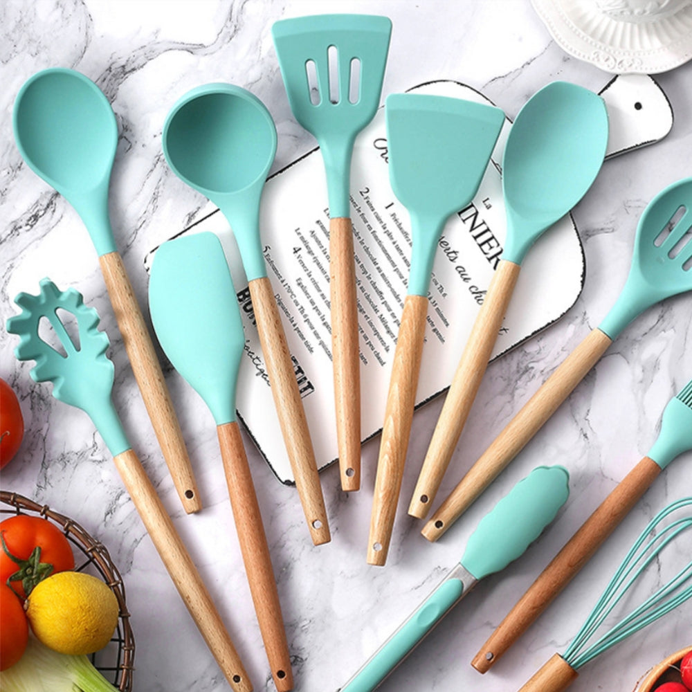 ChefEase - Ensemble d'ustensiles de cuisine antiadhésifs pour une cuisson sans effort