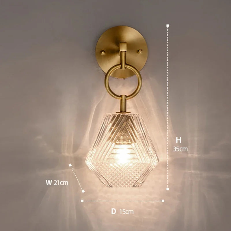 Floroux – Applique en verre avec éclairage doux