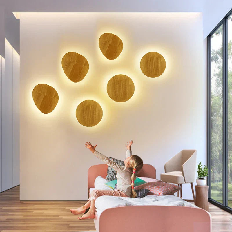 Floroux - Appliques murales en bois nordique