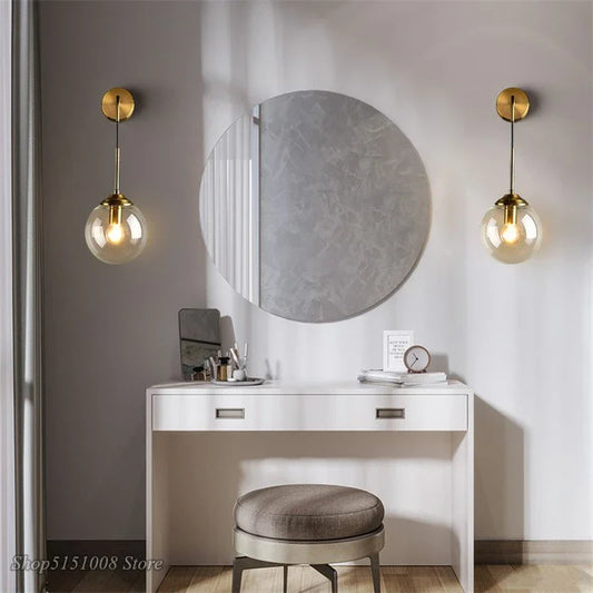 Applique Nordique Moderne - Éclairage Élegant en Verre pour la Maison