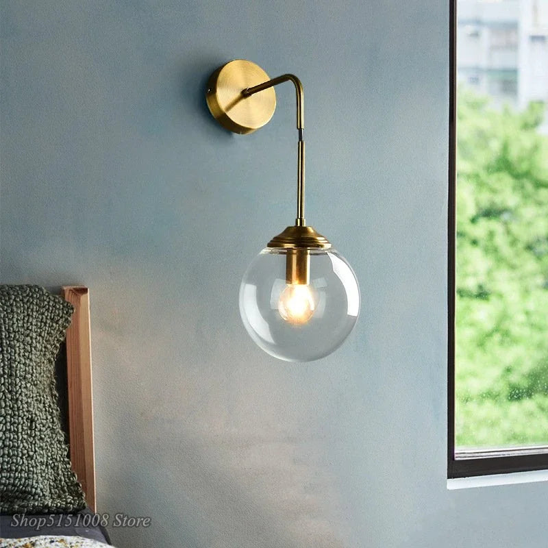 Applique Nordique Moderne - Éclairage Élegant en Verre pour la Maison