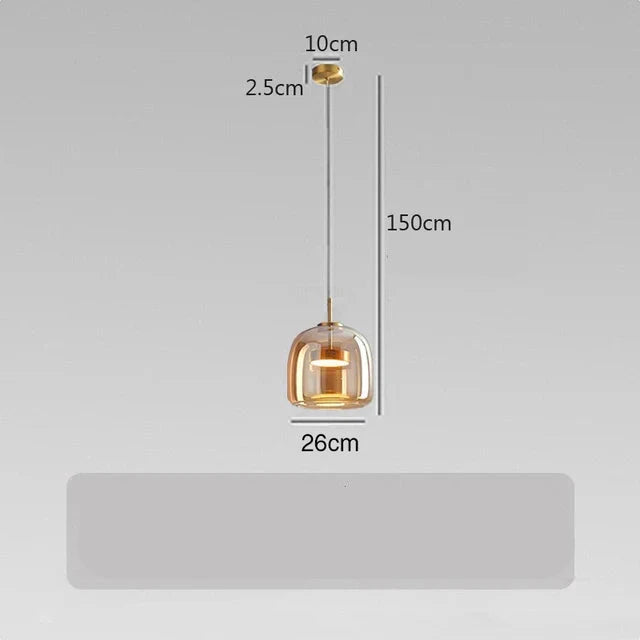 ClearAura – Lampe en verre minimaliste