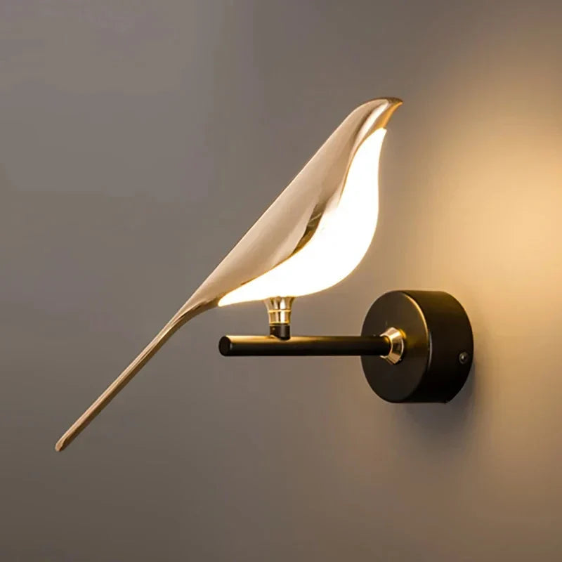 Lampe murale LED Oiseau doré nordique - Lampe murale créative