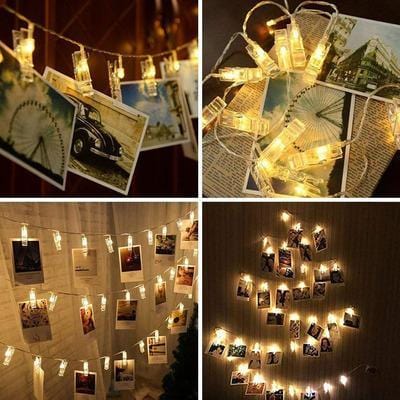 Photo guirlande lumineuse