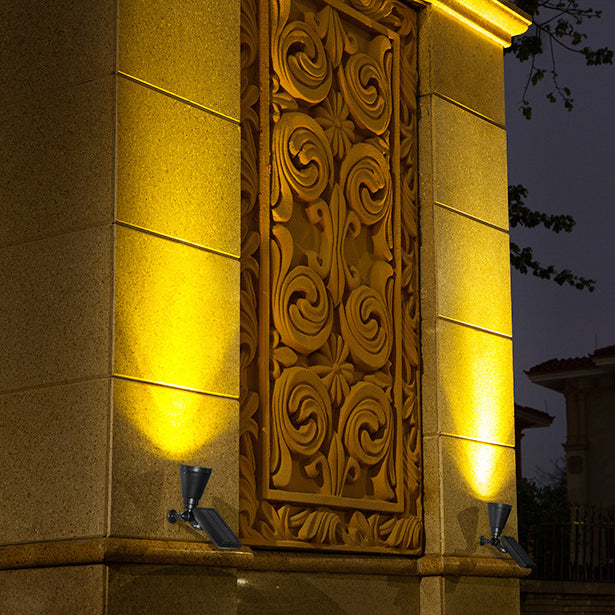 Floroux Solar LED Projecteur de jardin | Étanche | Solaire | Lumière chaude & froide