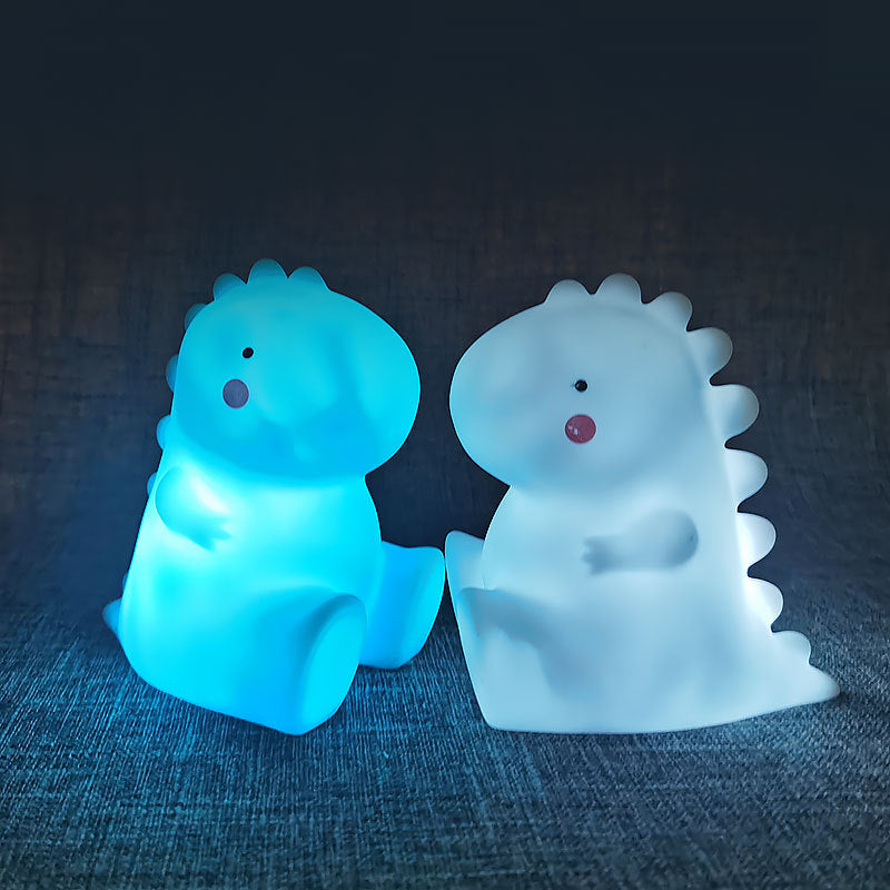 Lampe de nuit LED dinosaur en silicone squishy - Cadeau parfait pour les enfants et les filles