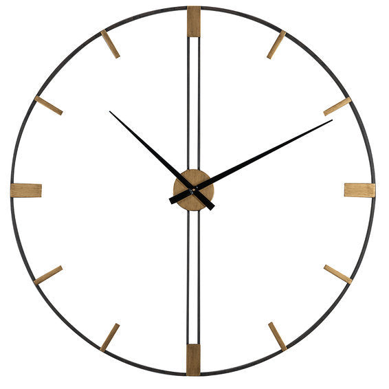 Floroux | Horloge murale élégante surdimensionnée