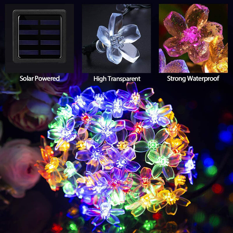 Floroux Solar Party Lights Sakura | LED Cherry Blossom | Waterproof | Outdoor Party Light
